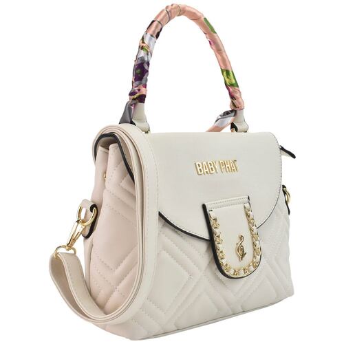Bolsa Baby Phat color marfil modelo K200