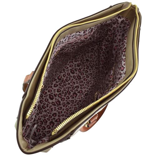 Bolsa Satshel Color Kaki Para Mujer Lulu