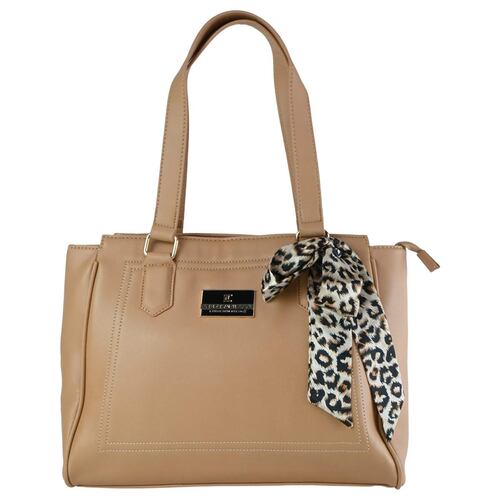 Bolsa Ted Lapidus Tote Color Tan Para Mujer