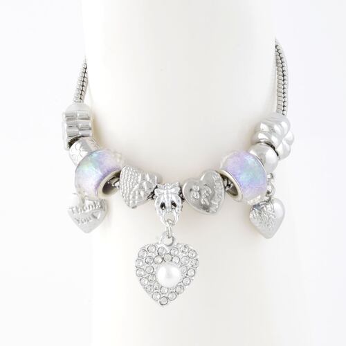 Pulsera Varios Dijes Corazón Lulu