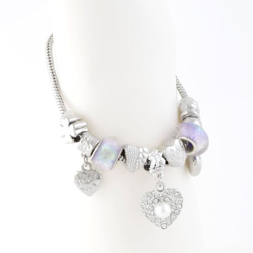 Pulsera Varios Dijes Corazón Lulu