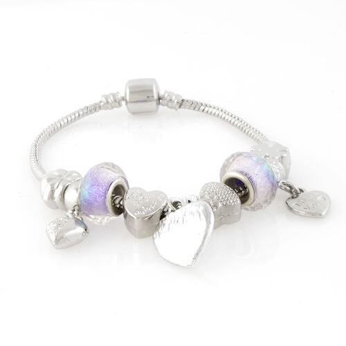 Pulsera Varios Dijes Corazón Lulu