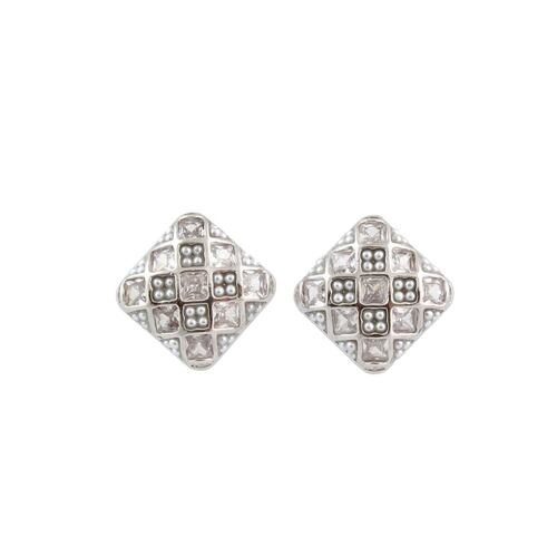 Aretes Plateados Pequeños Chatties