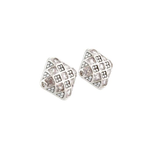 Aretes Plateados Pequeños Chatties