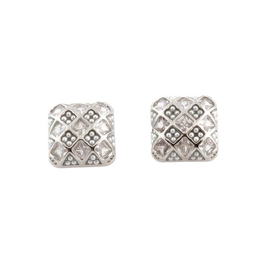 Aretes Plateados Pequeños Chatties