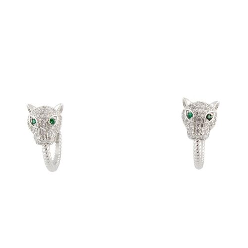 Aretes Plateados Pequeños Chatties