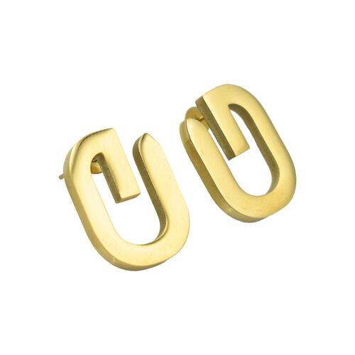 Aretes Oro Acero Lulu