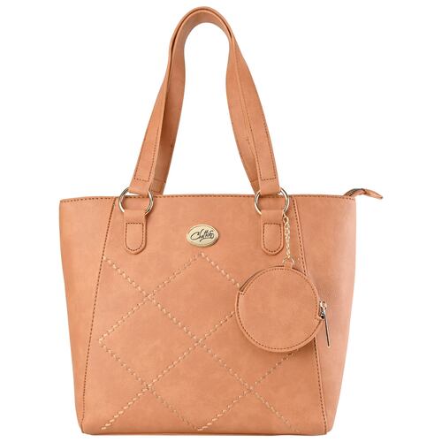 Bolso Satchel Chatties Camel para Mujer