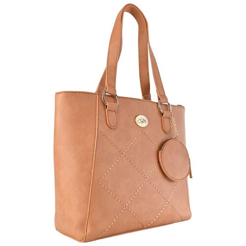 Bolso Satchel Chatties Camel para Mujer