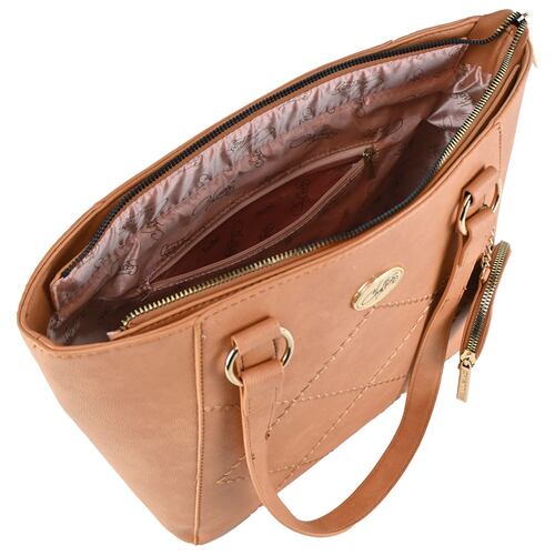 Bolso Satchel Chatties Camel para Mujer