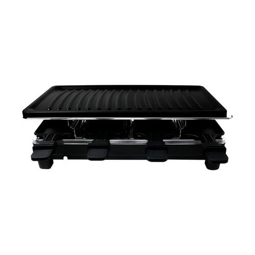 ▷ Comprar Raclette 2 personas 2 en 1 grill negra antiadherente 400W W