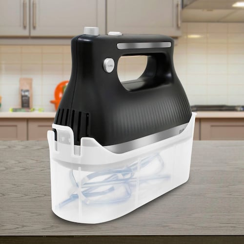 Batidora de mano con Estuche de Almacenamineto Negro RC-72 RCA
