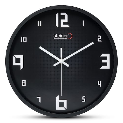 Reloj de Pared Steiner Negro 3325-2YZ
