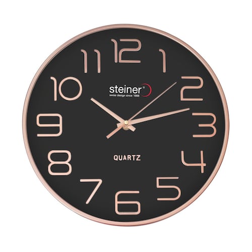Reloj de pared STWA21-33461 Steiner Negro y Rosa