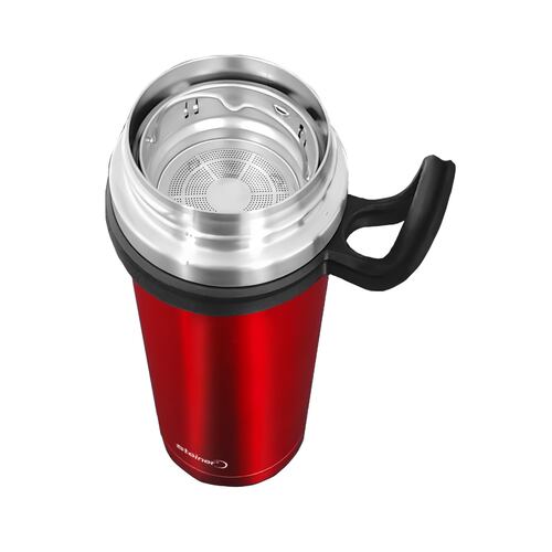 Termo Acero Inoxidable de Doble Pared STEINER 450 ml Color Rojo