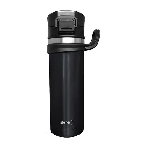 Termo Acero Inoxidable de Doble Pared STEINER 450 ml Color Negro