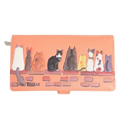 Cartera Grande 3styk Gatos Doble Compartimiento