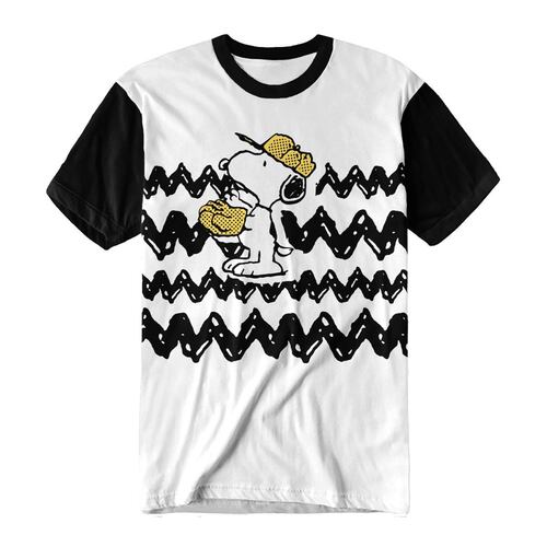 Playera Snoopy beisbol talla mediana para hombre