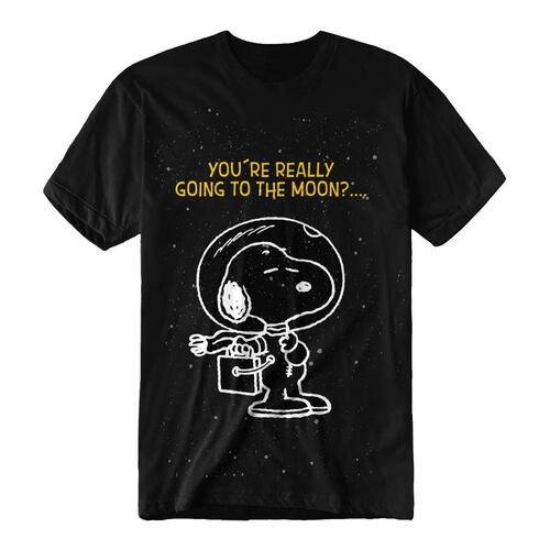 Playera Snoopy moon talla chica para hombre