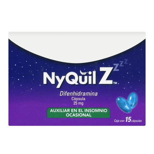 Nyquil z 25mg 15 caps