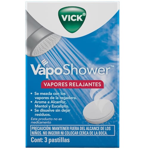 Vapo Shower Vapor relajante con 3 pastillas