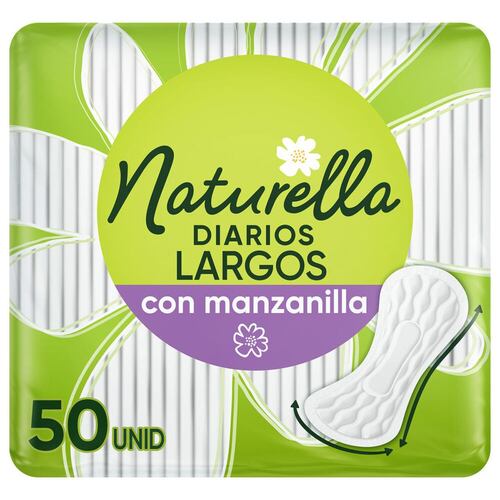 Protectores Diarios Largos Naturella con Manzanilla 50 Unidades