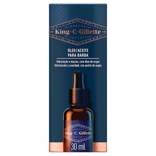 Aceite con Argán para Barba King C. Gillette 30ml