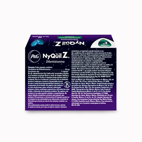 Difenhidramina Nyquil Z