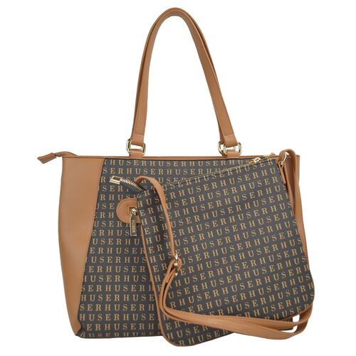 Bolsa tote color café para Mujer Huser