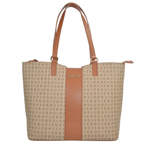 Bolsa tote color café claro para Mujer Huser