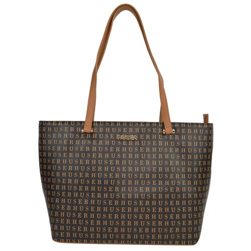 Bolsa tote color café para Mujer Huser