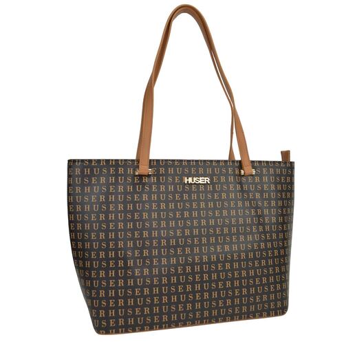 Bolsa tote color café para Mujer Huser