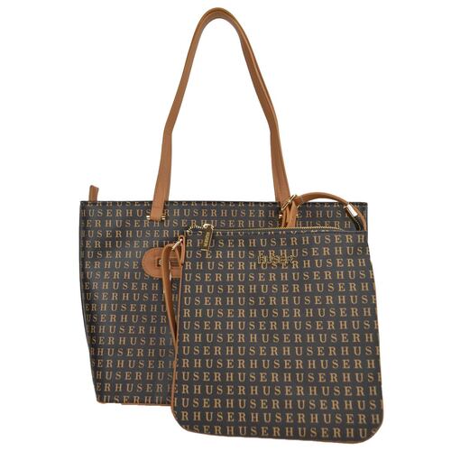 Bolsa tote color café para Mujer Huser