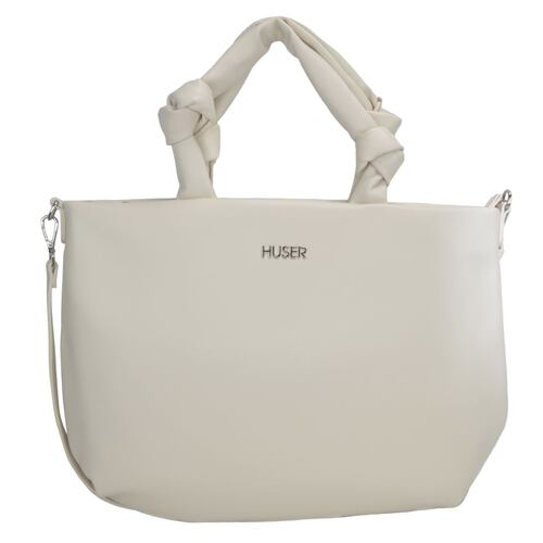 Bolsa Tote Huser Beige para Mujer