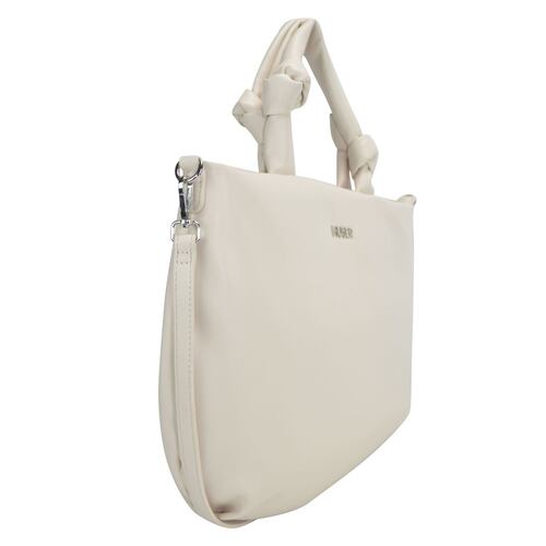 Bolsa Tote Huser Beige para Mujer