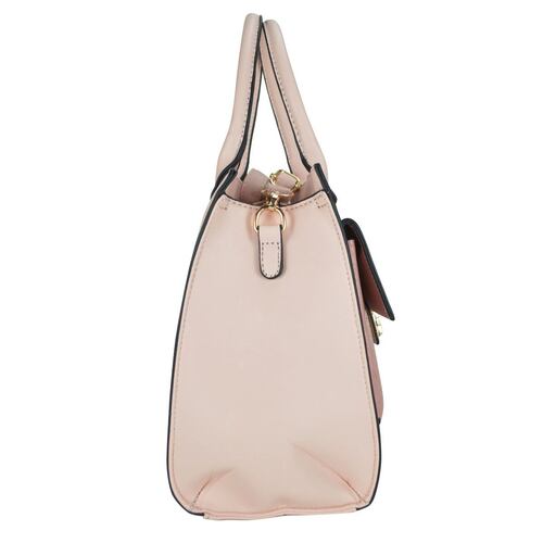 Bolsa satchel HUSER sintético 248-1 rosa