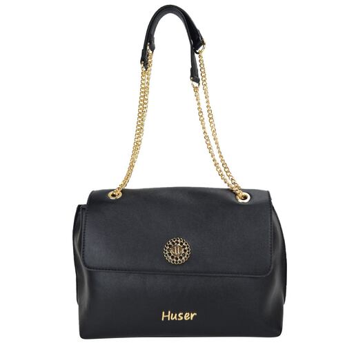 Bolsa Huser Tipo Satchel negro Mod. MB0244CL2.