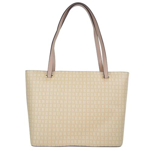 Bolsa Huser Monograma sintético Tipo Tote rosa claro Mod. AAY1909345-3.