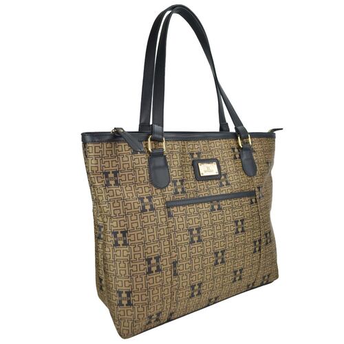 Bolsa Huser monograma tipo tote bronce mod. M2B112101.