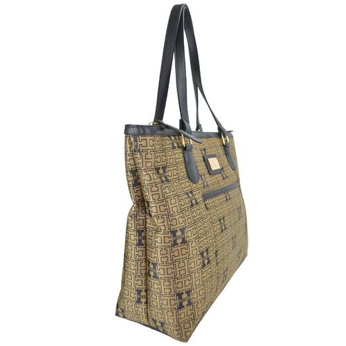 Bolsa Huser monograma tipo tote bronce mod. M2B112101.