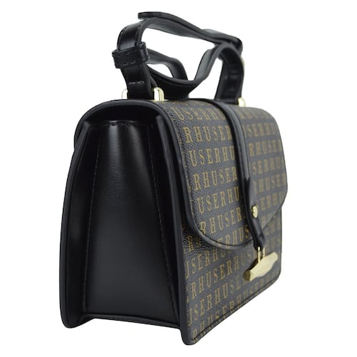 Bolsa Huser Monograma sintético Tipo crossbody Negro modelo AAY2105111.