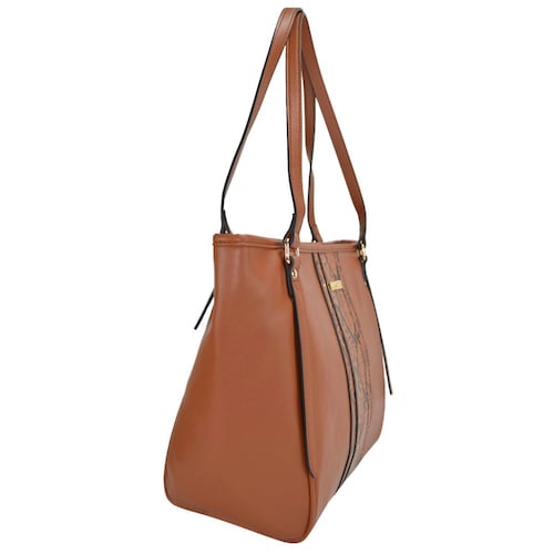 Bolsa Huser Tipo Tote color café Mod. SH22311-1CA