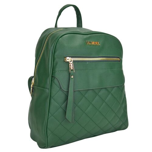 Bolsa Huser Tipo Backpack color verde Mod. L11145AVE