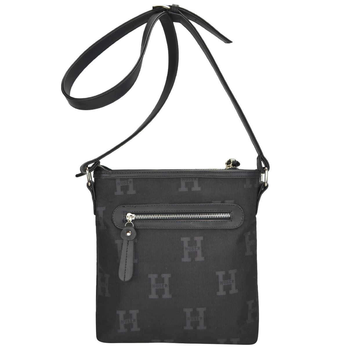 Bolsa Huser Monograma Mensajero NEGRO Mod. M1B720NE