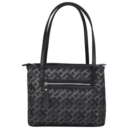 Bolsa Huser tote color negro para Mujer monograma