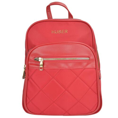 Bolsa Huser back Pack color rojo para Mujer