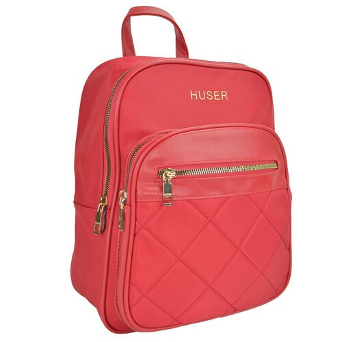 Bolsa Huser back Pack color rojo para Mujer