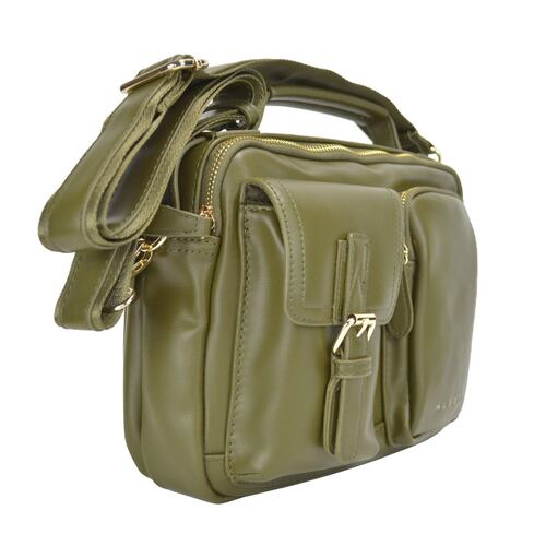 Bolsa Huser crossbody color verde para Mujer