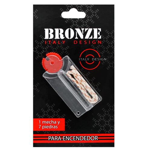Mecha y Piedras Blister Bronze
