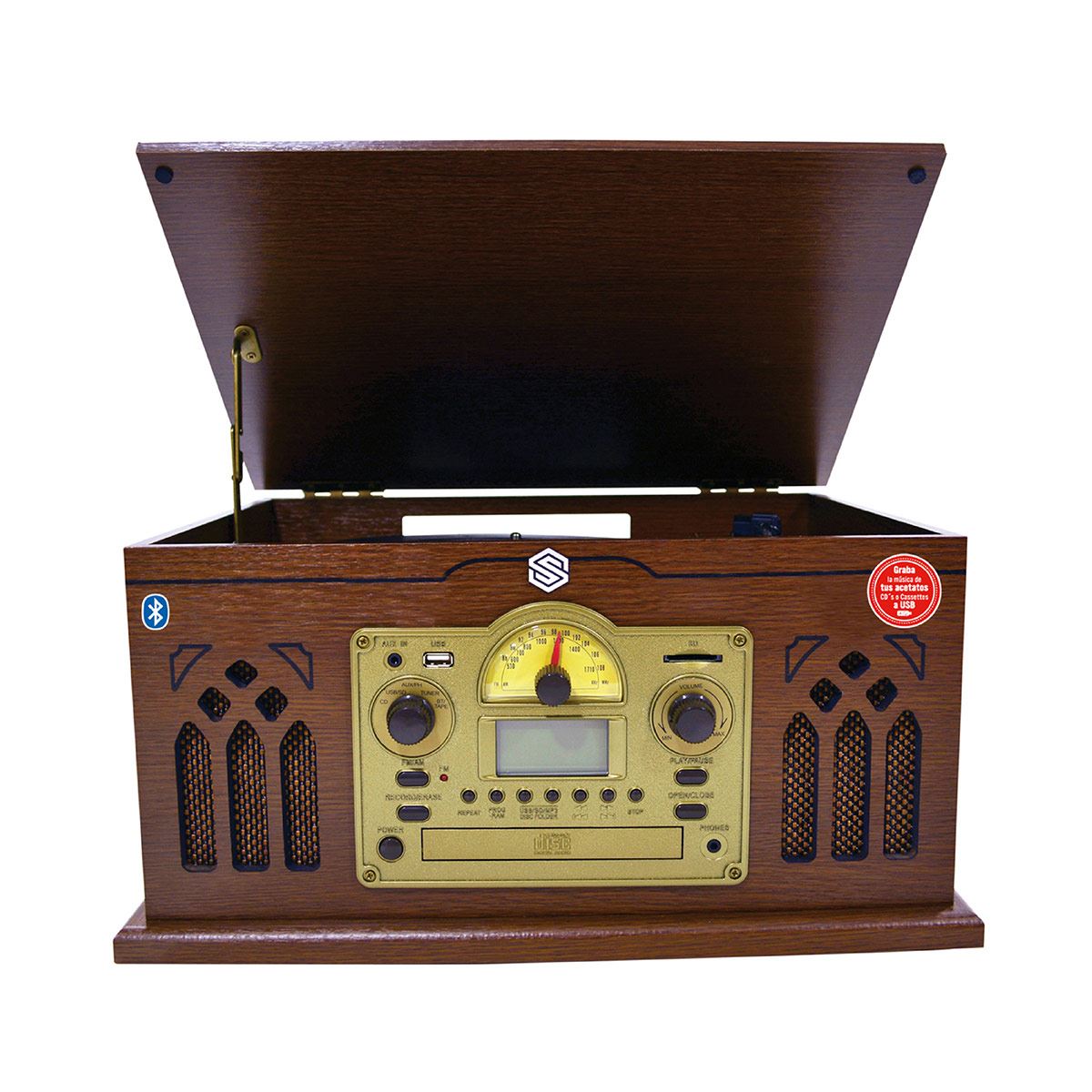 Nostalgia Tornamesa Sanborns Nostálgico Select Sound Bluetooth Honey